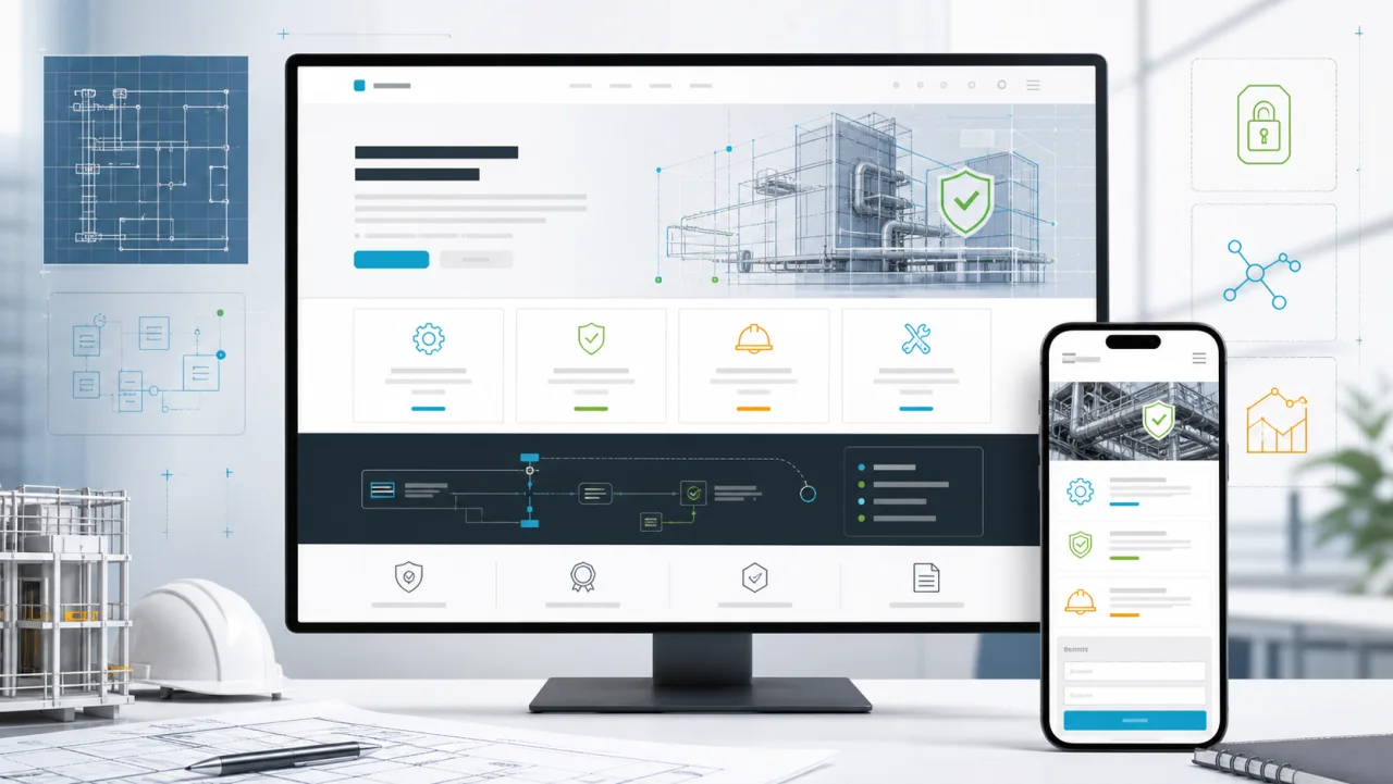 B2B-Website für technische Dienstleistungen