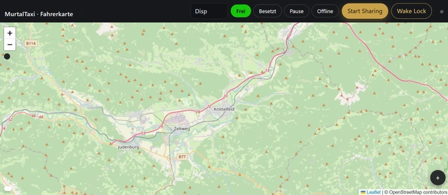 Проект MurtalTaxi Drivers Map
