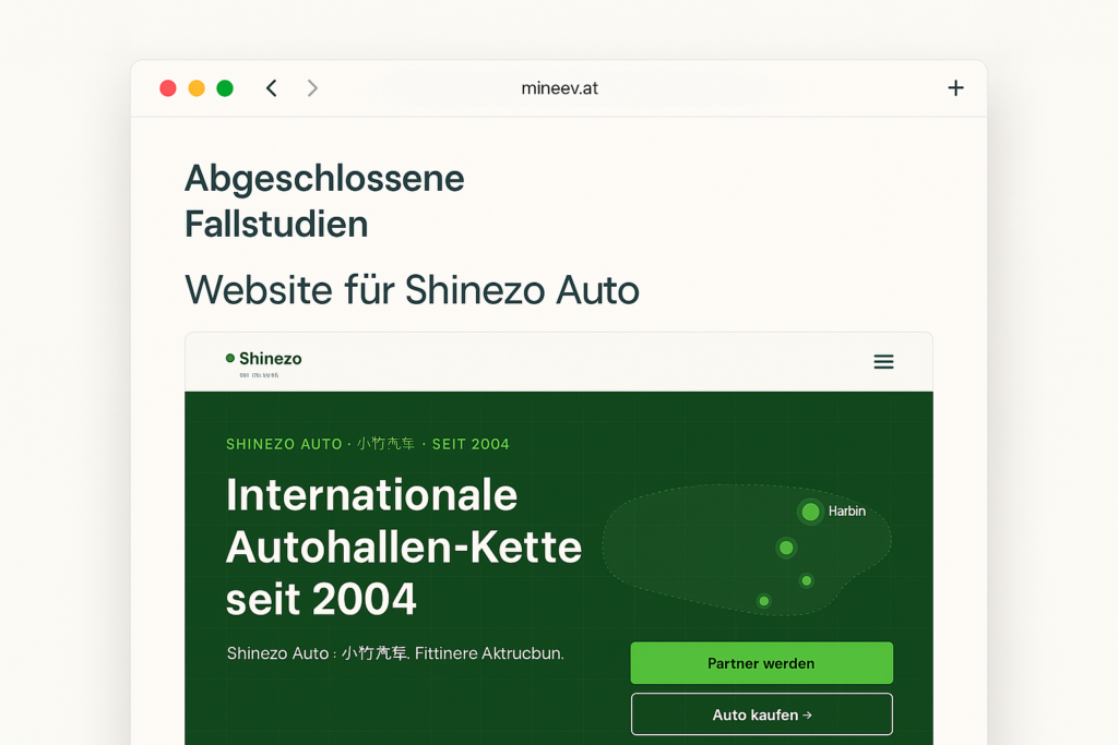 Projektansicht 2: WordPress-Website für ein Autohaus-Projekt mit technischem SEO-Fokus