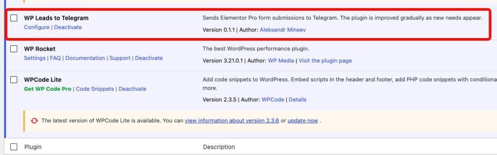 WordPress-Formularintegration mit Telegram-Automatisierung