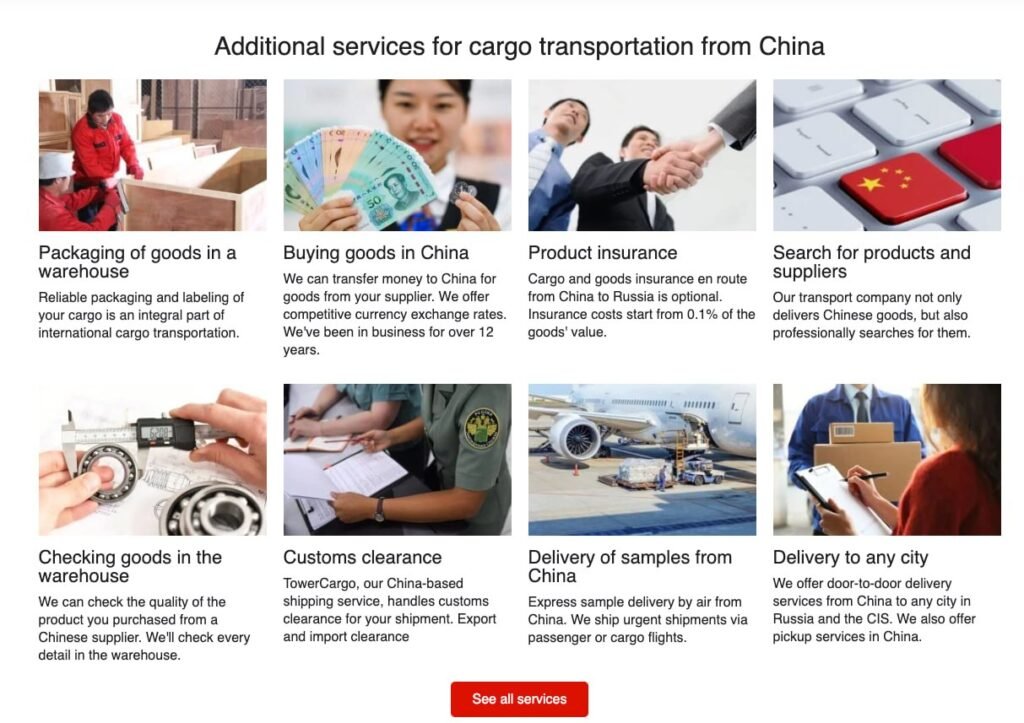 Projektansicht 2: WordPress-Website für internationale Logistikdienstleistungen