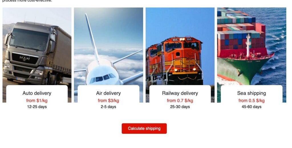Projektansicht 3: WordPress-Website für internationale Logistikdienstleistungen