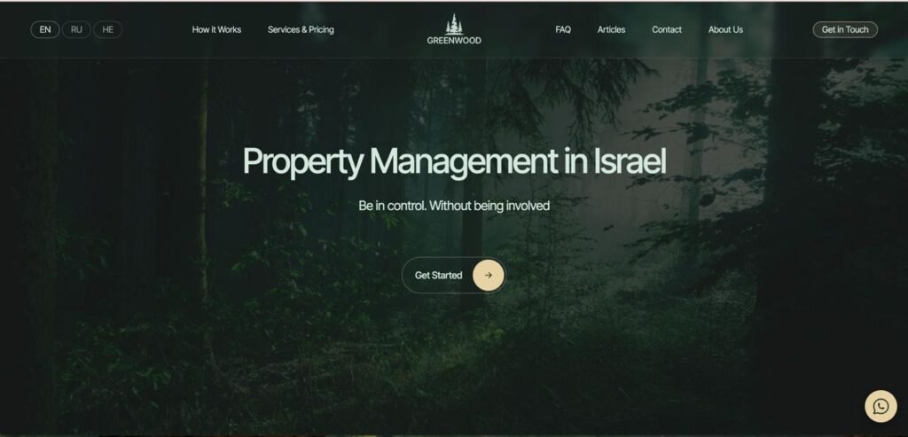 GreenWood: Mehrsprachige WordPress-Website für Immobilienverwaltung